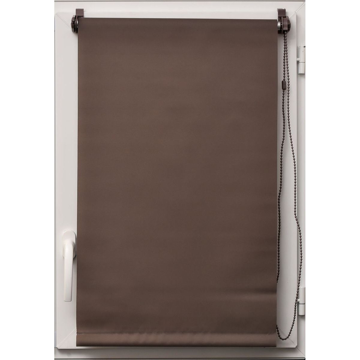 Estore em tecido translúcido taupe 147x250cm