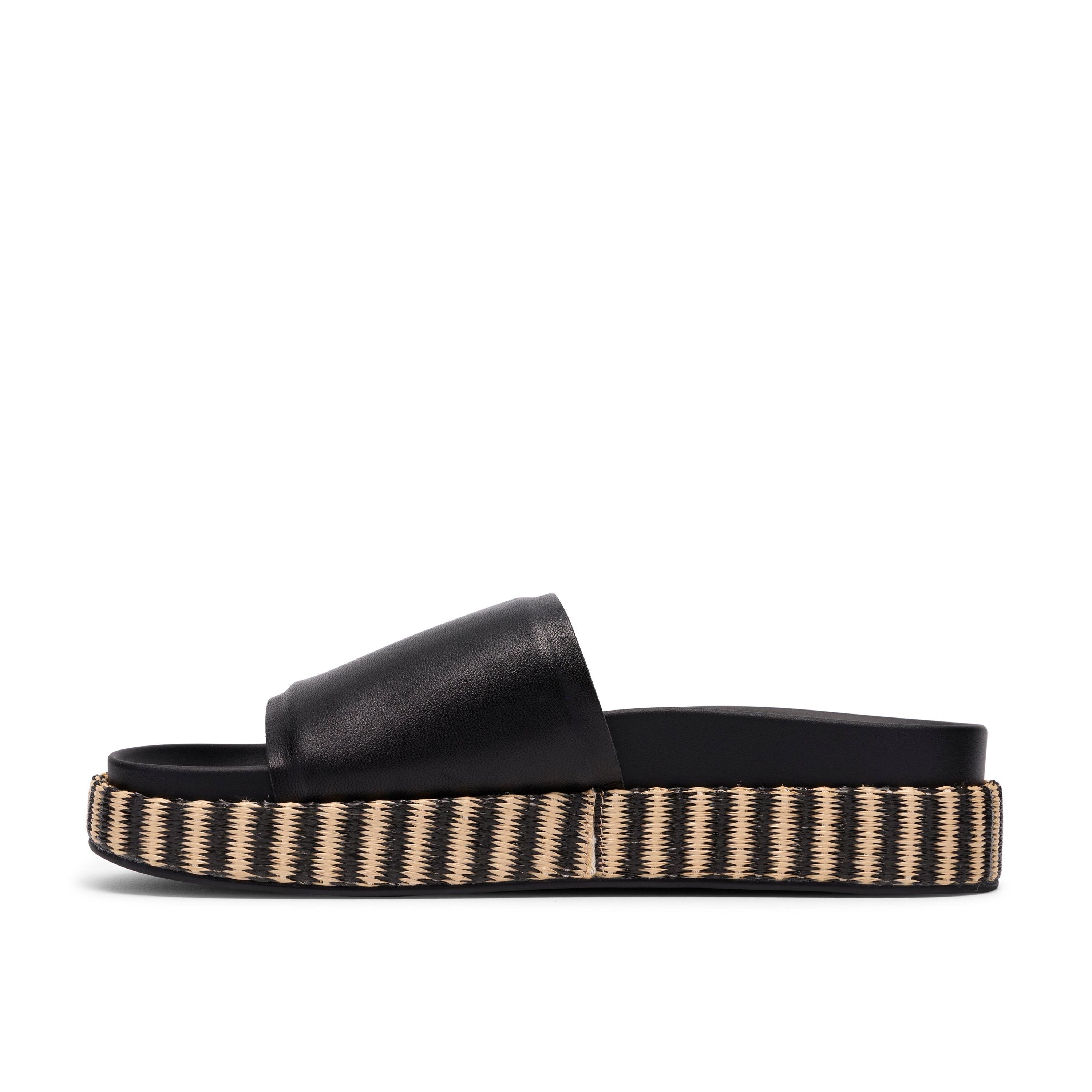 Clarks Zivea Mule Black Interest Flat Sandals,Sliders