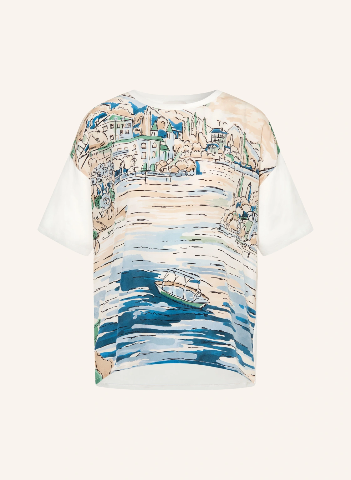 WEEKEND Max Mara Blusenshirt TERZO im Materialmix mit Seide