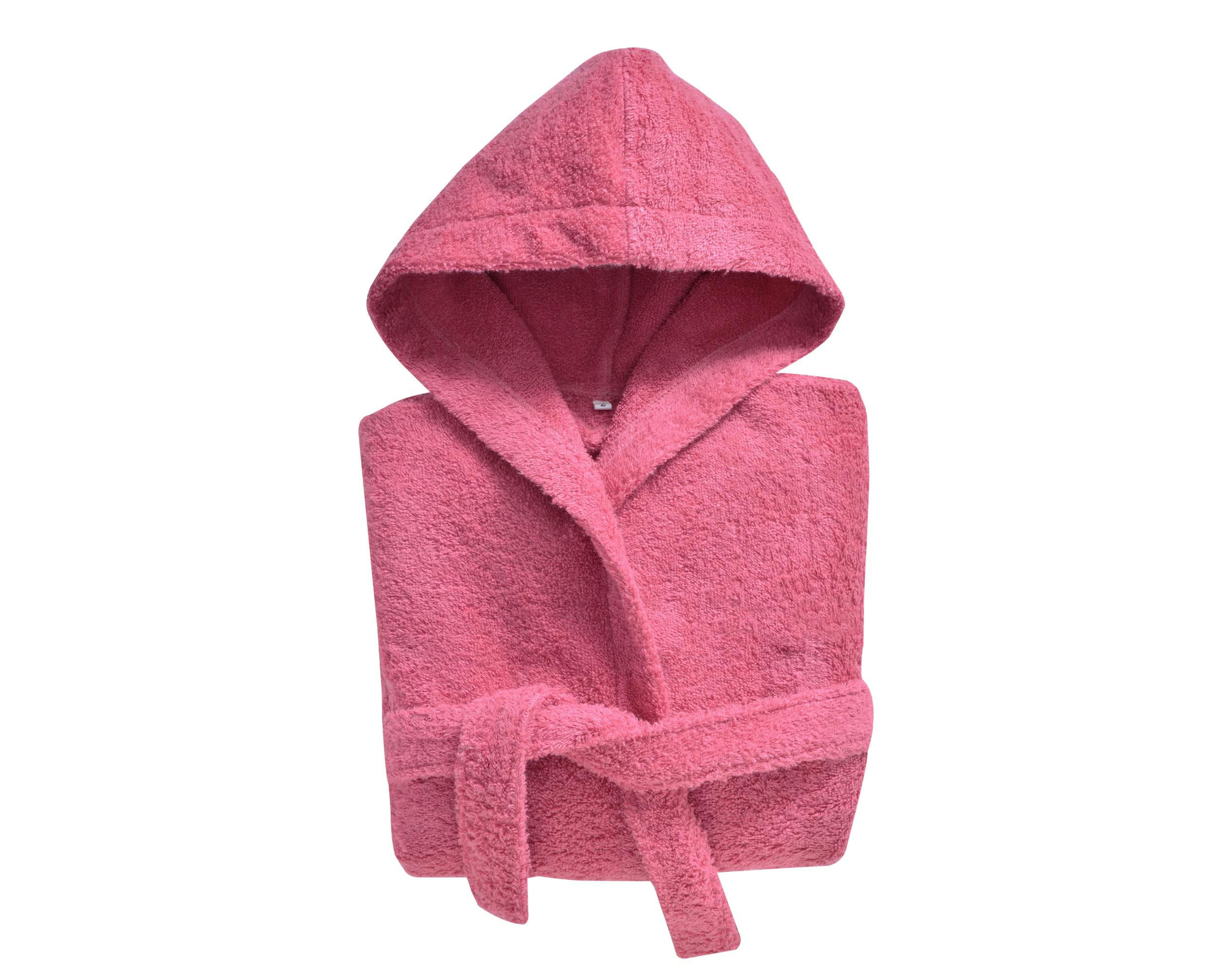 LAUREAT - Peignoir enfant rose 2 ans en coton