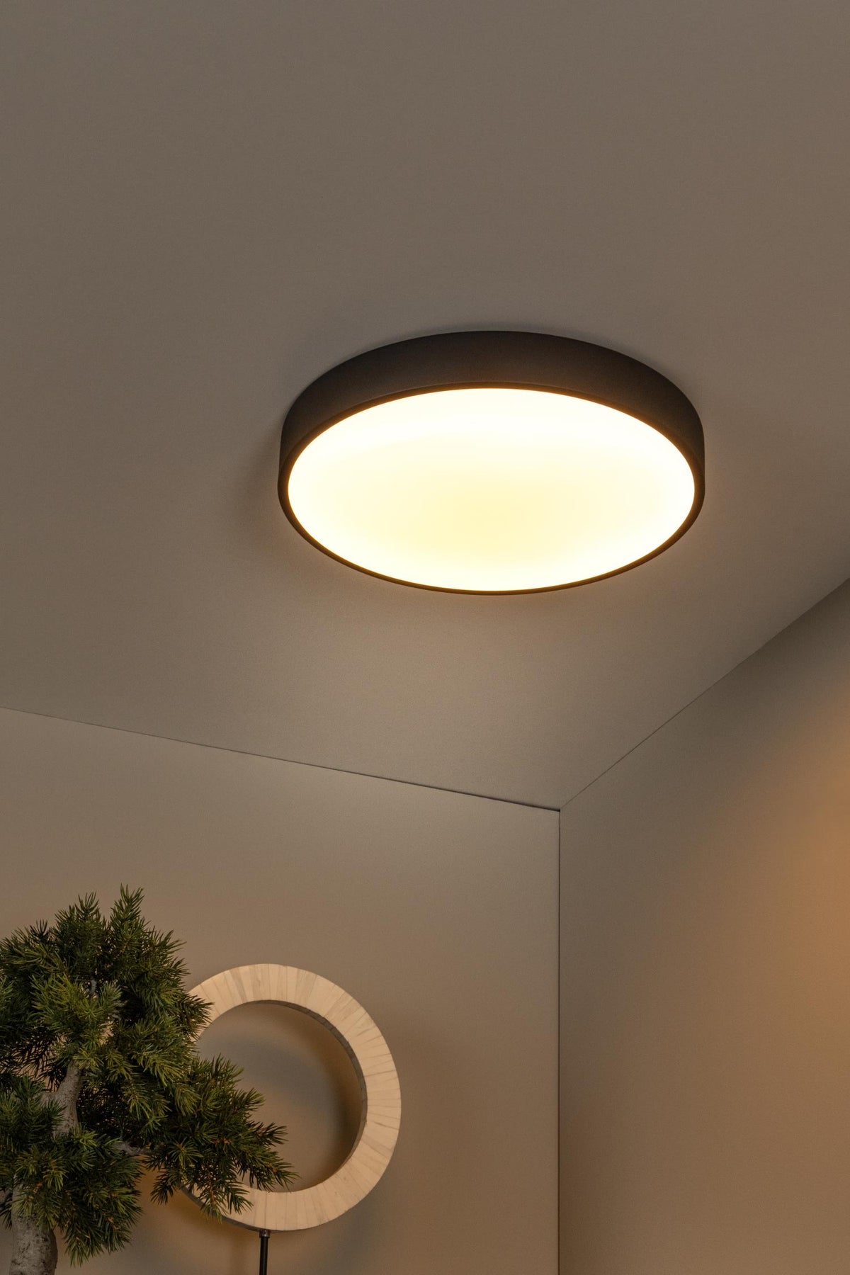 Lucide plafonnière UNAR - Geïntegreerde LED - Zwart