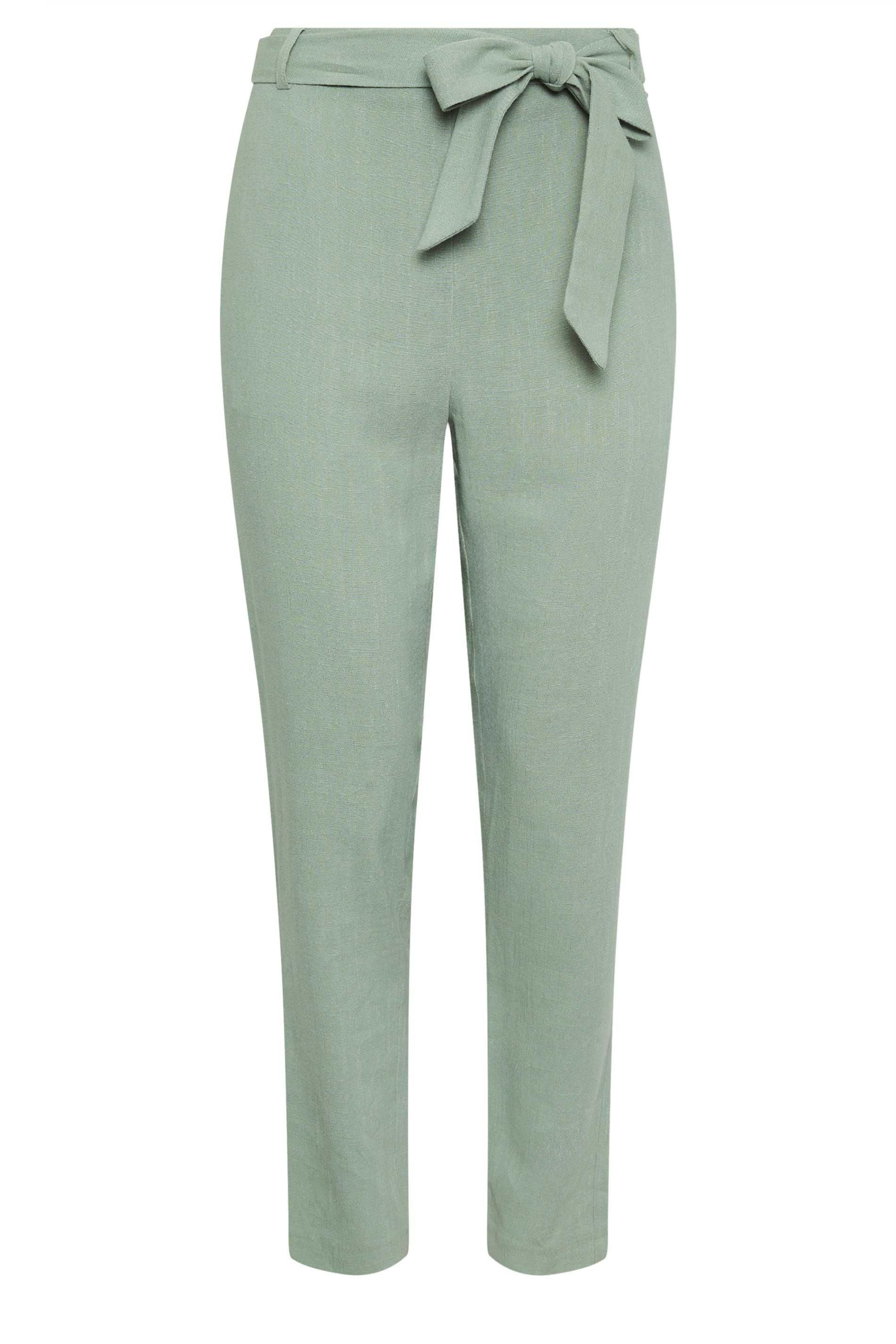 M&Co Tie Waist Linen Trousers
