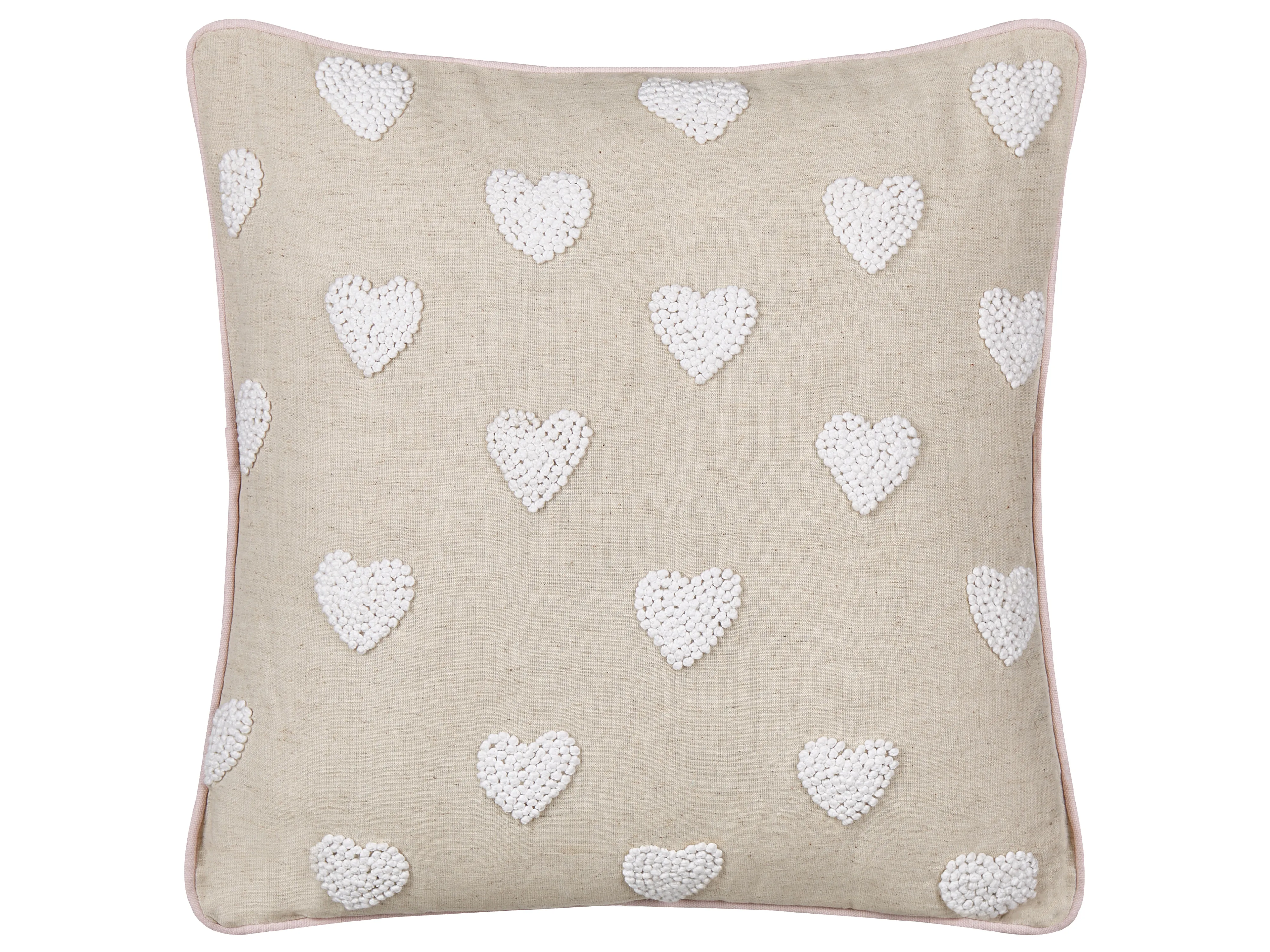 Throw Cushion GAZANIA Cotton 45 x 45 cm Beige