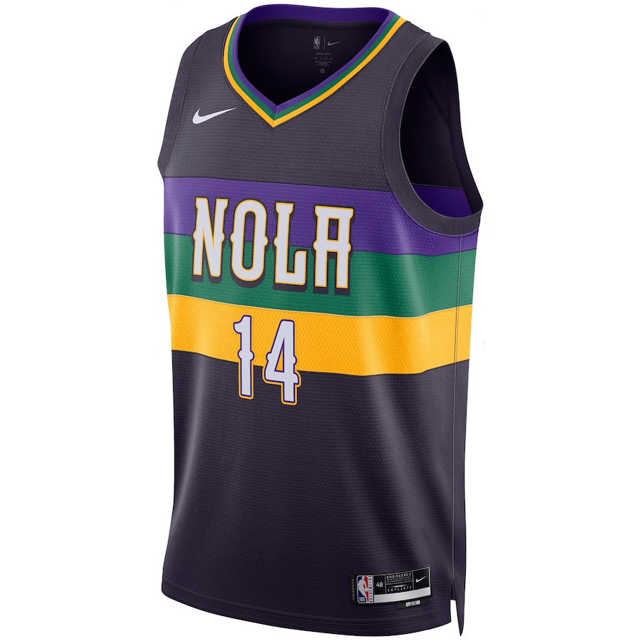 Brandon Ingram New Orleans Pelicans Nike Unisex 2022/23 Swingman Jersey - City Edition - Purple