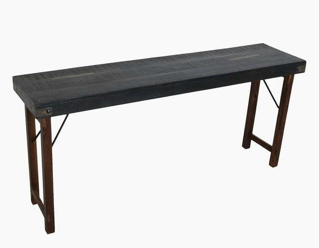 VINTAGE - Console ancienne en bois noir