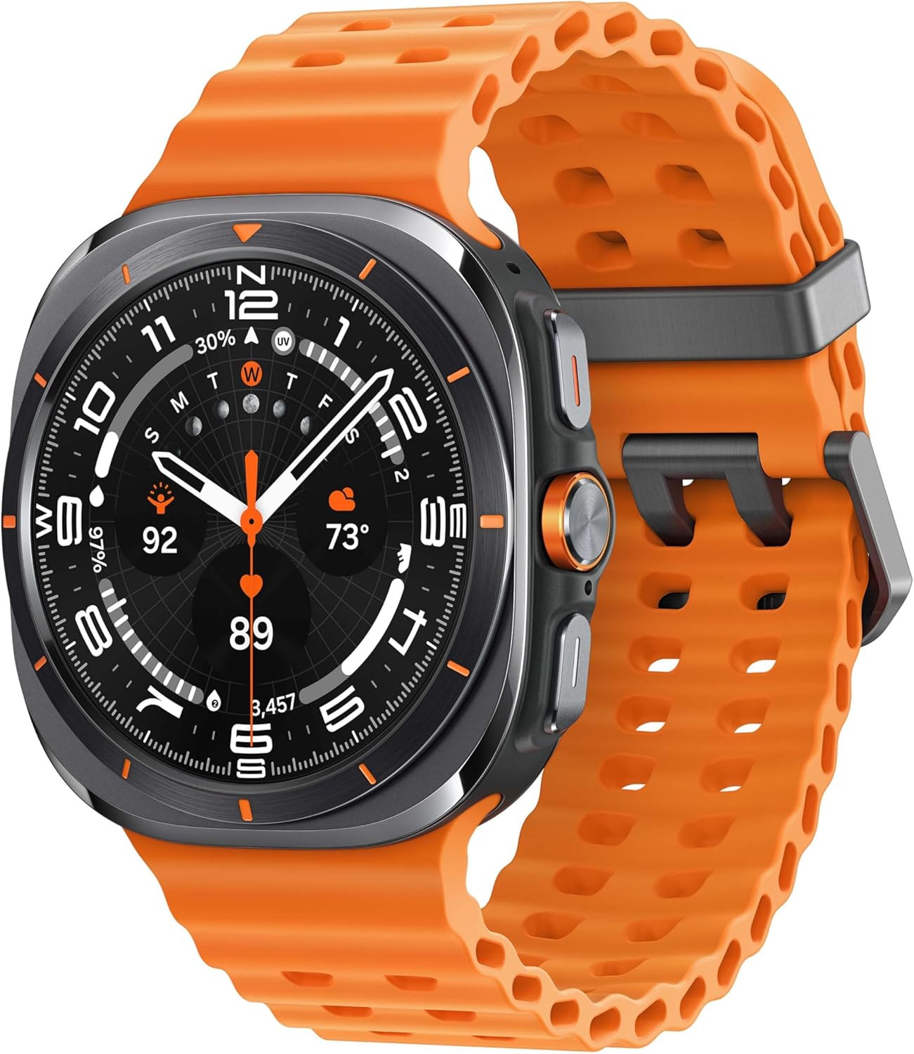 SAMSUNG Galaxy Watch Ultra 47mm LTE AI Smartwatch w/Energy Score  Wellness Tips  Heart Rate Tracking  Sleep Monitor  Fitness Tracker  GPS  2024 Titanium Gray (Renewed)