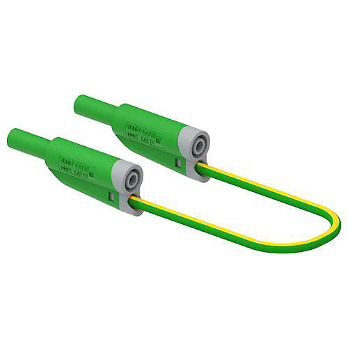 Electro PJP 2712-IEC-CD1-50V cordon de mesure banane mâle 50 cm vert, 1000 V CAT III, 20 A