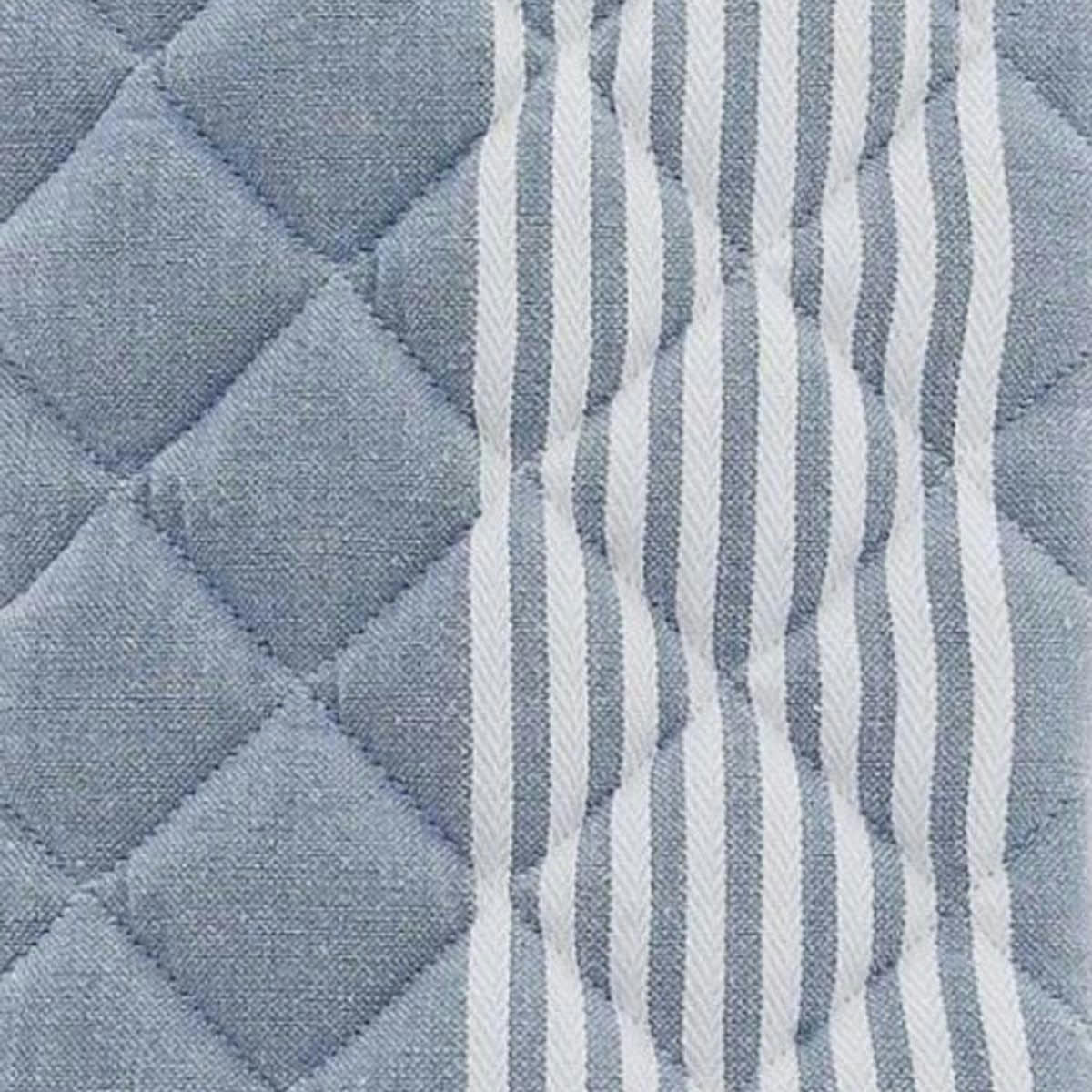 SAUDA - Lot de 2 gants à four  bleu 17x33 cm