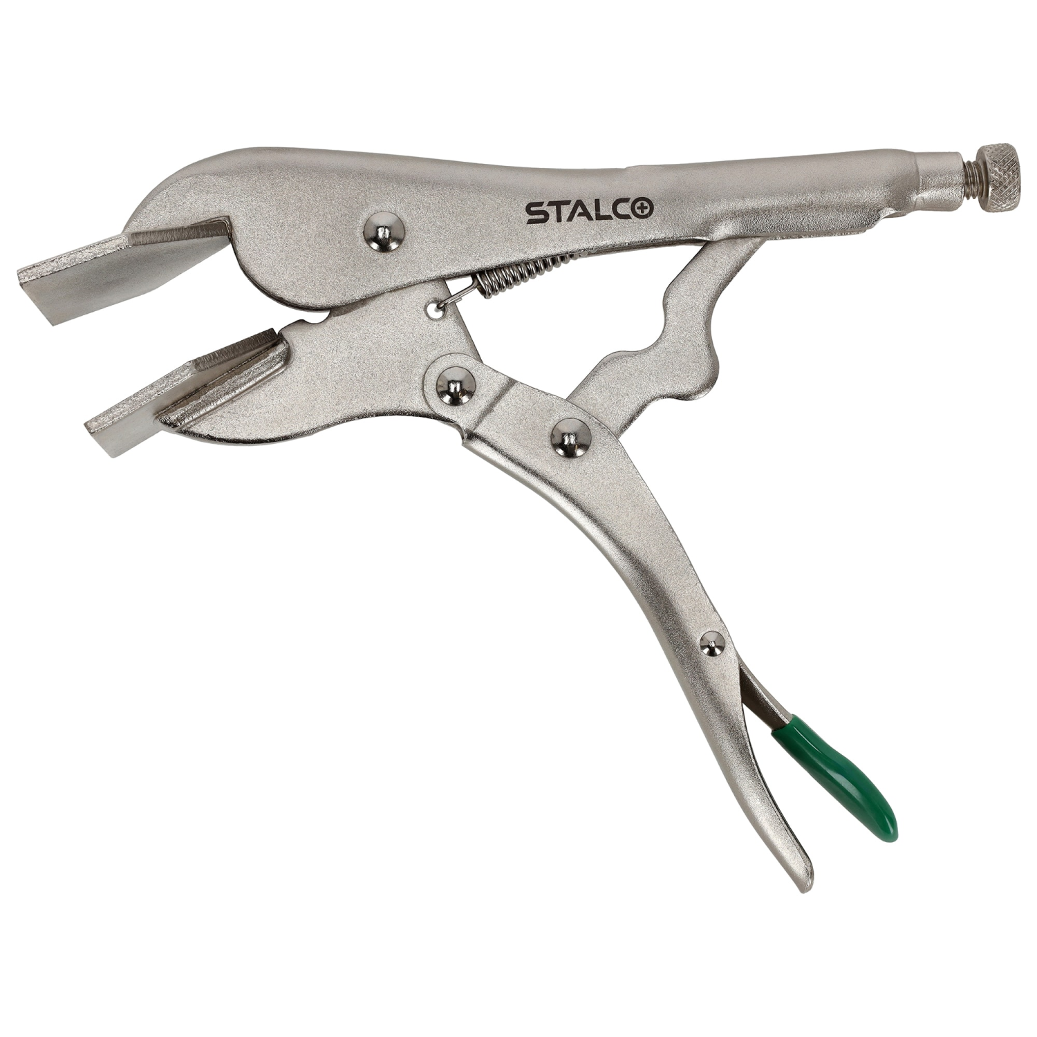 Szczypce spawalnicze zatrzaskowe szerokie szczęki 200mm STALCO S011914301 STALCO S011914301