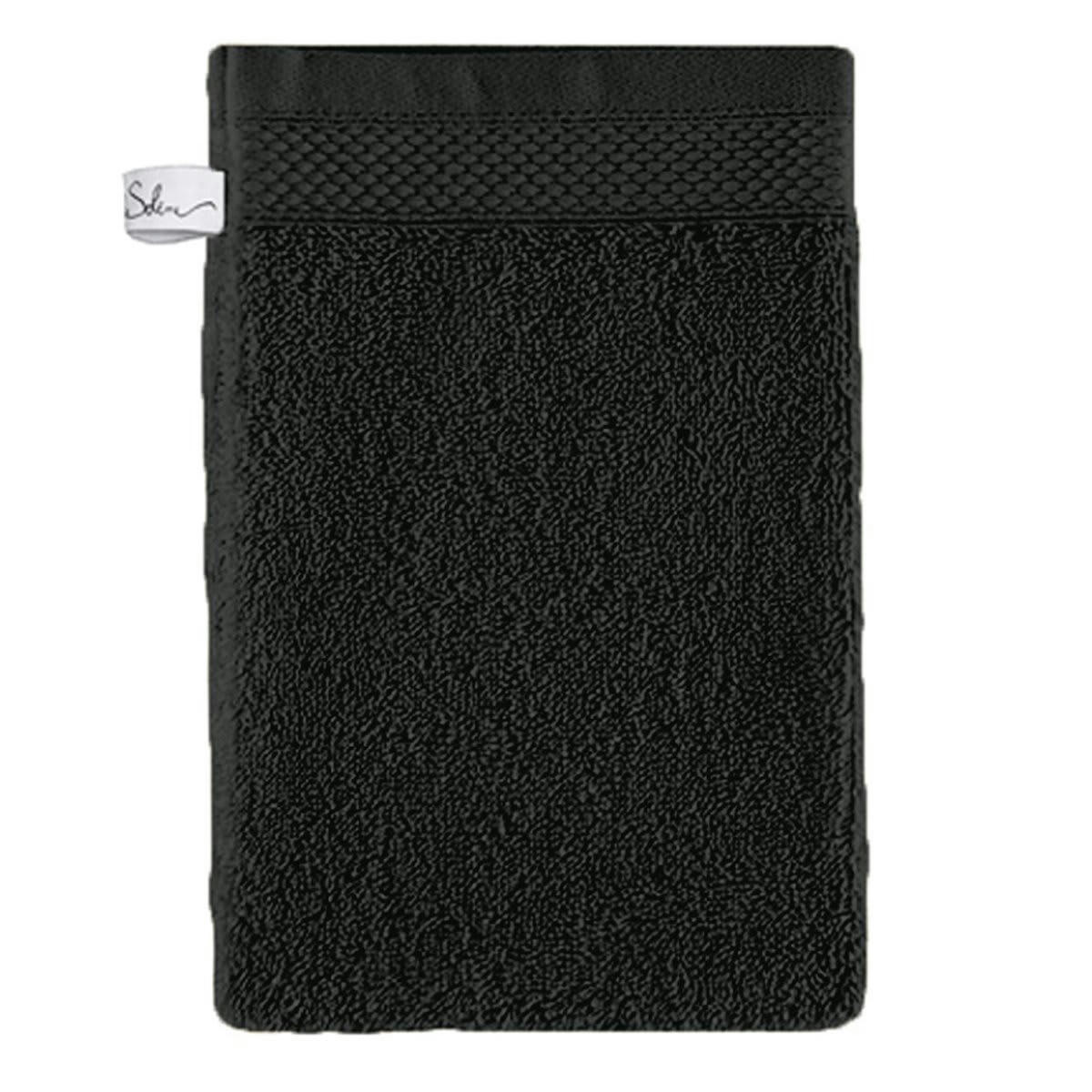 PÉTALE - Gant de toilette coton réglisse 16x22 cm