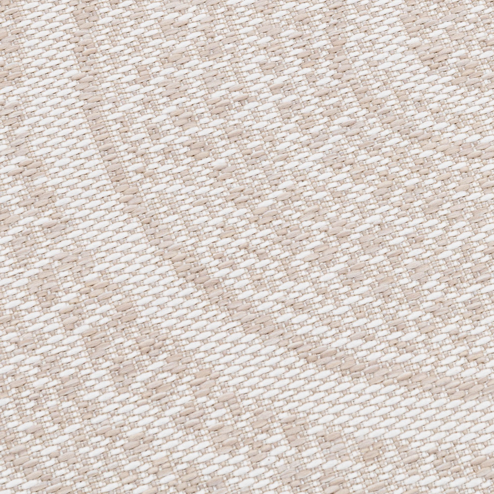 HYPNOSE - Tapis intérieur et extérieur à motifs en tissu recyclé 60x110cm- écru