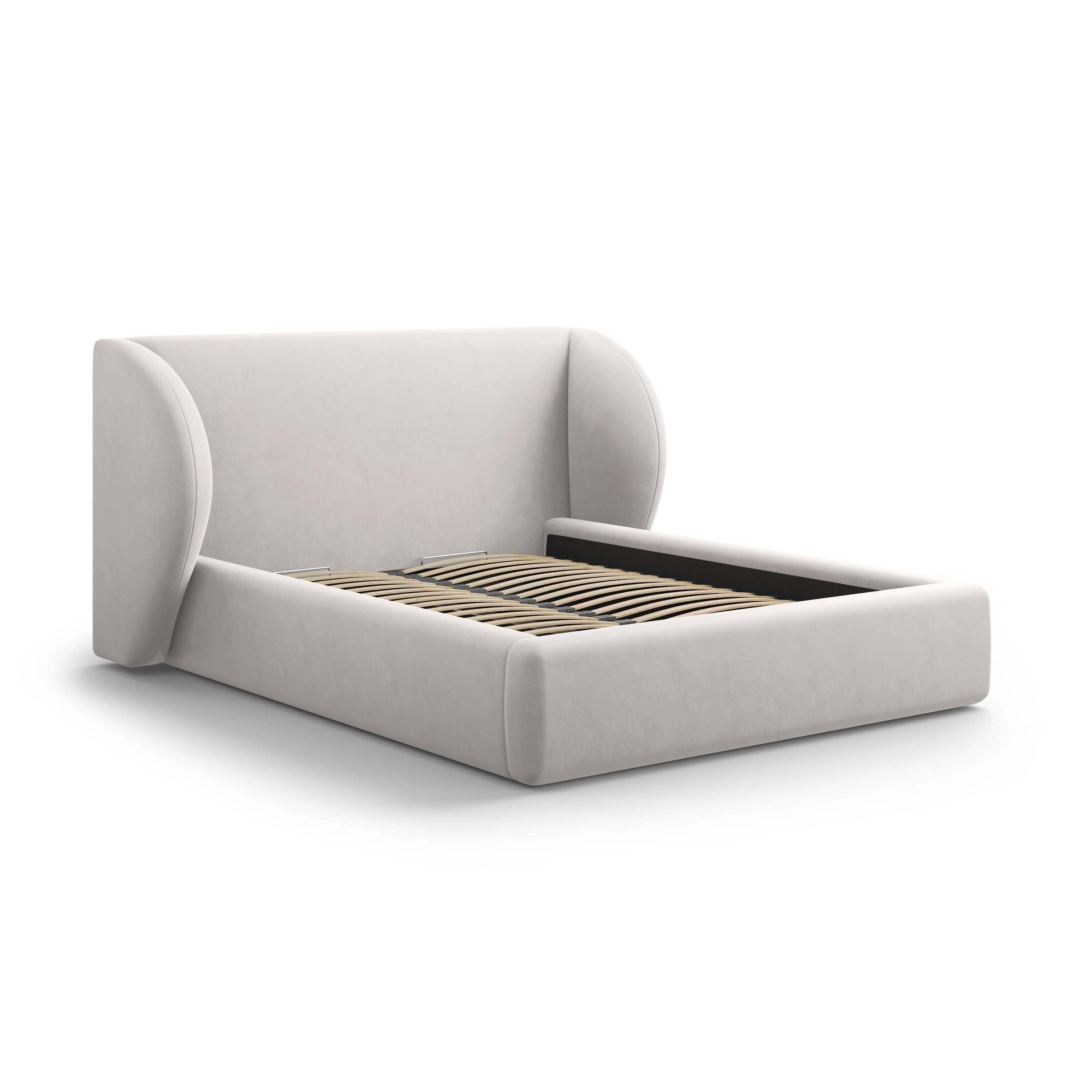 Micadoni Bedframe Miley met Opbergruimte - 160 x 200 cm - Fluweel - Li