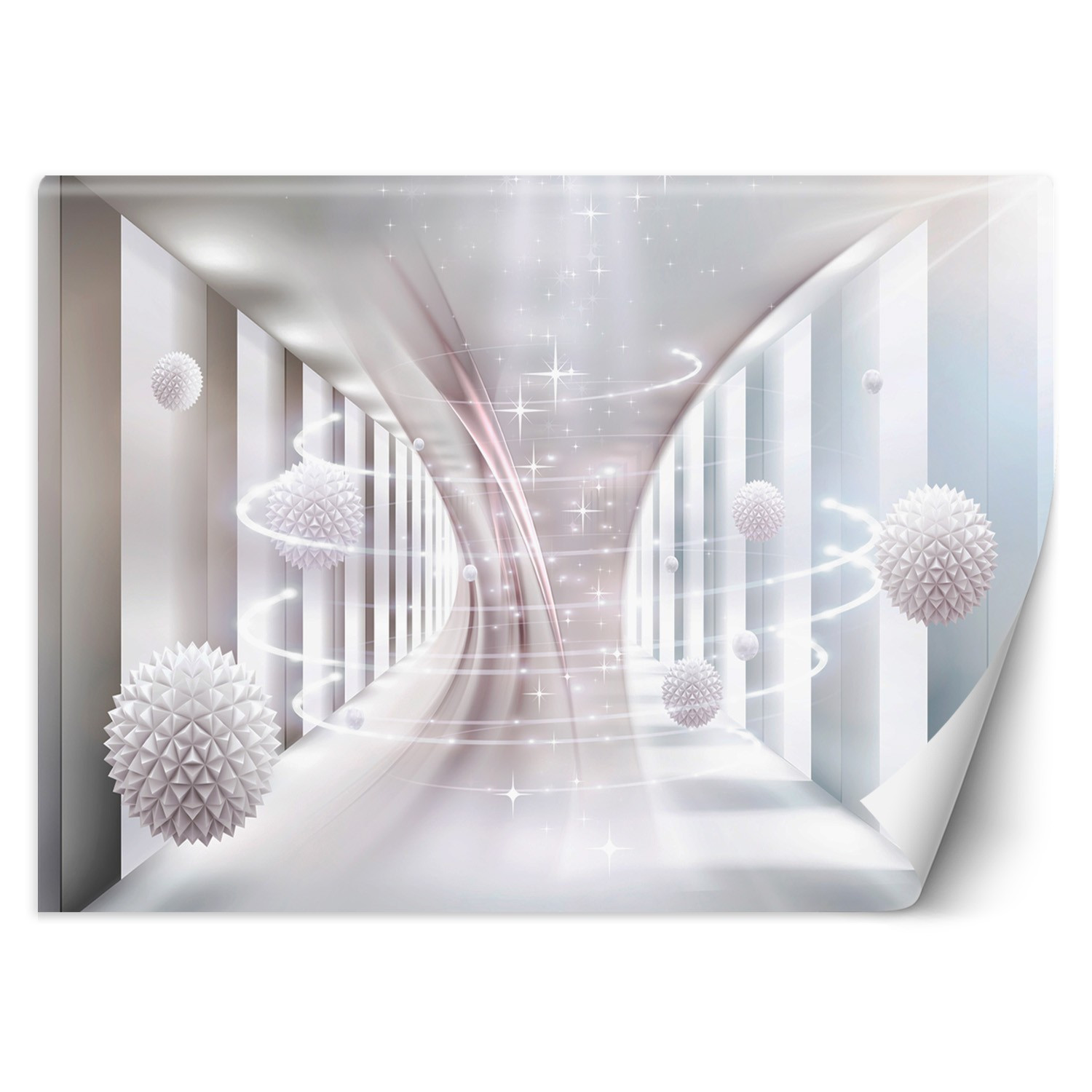 Feeby Fototapeta, Wirujące kule tunel 3D 150x105