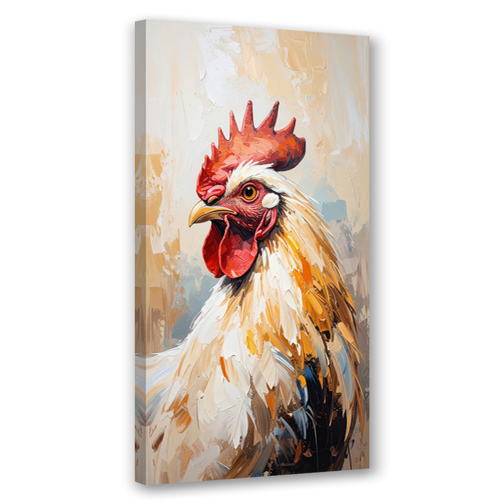 Feeby Obraz canvas nowoczesny do kuchni jadalni, Kura Ptak Zwierzę 40x80