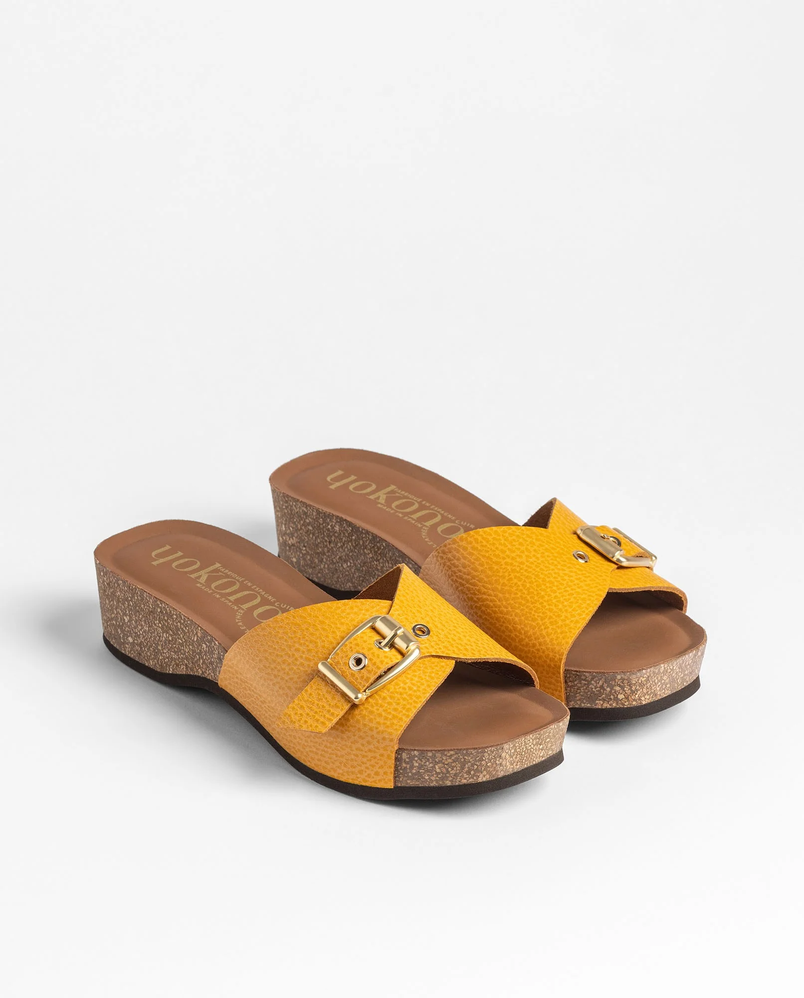 Sandalia cuña BOGO-260 naranja