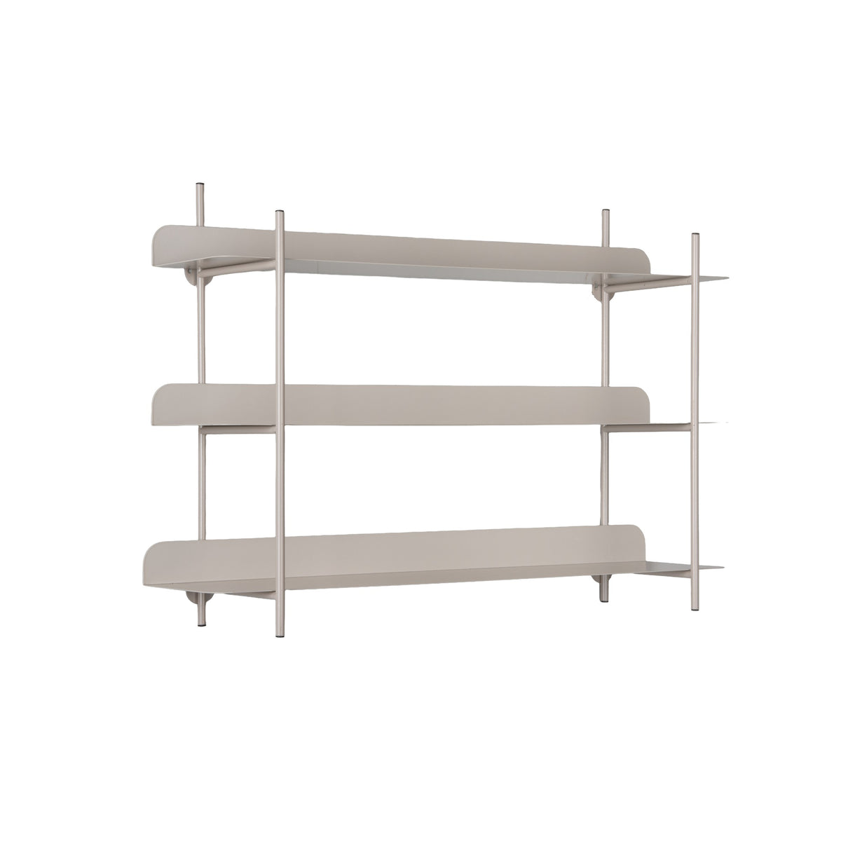 Present Time wanddecoratie Riqueza Tres - grijs - 60x16x42cm