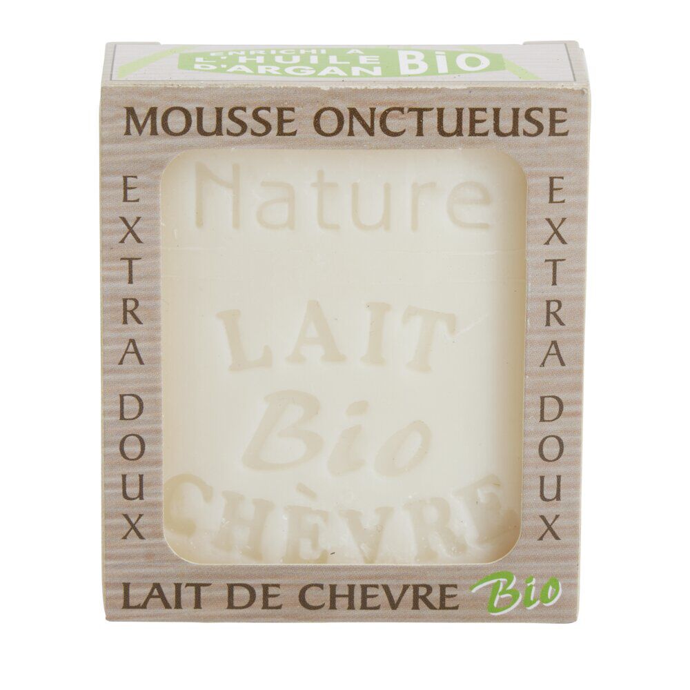 Savon au lait de chèvre bio entichi à l'huile d'argan bio extra doux 100gr