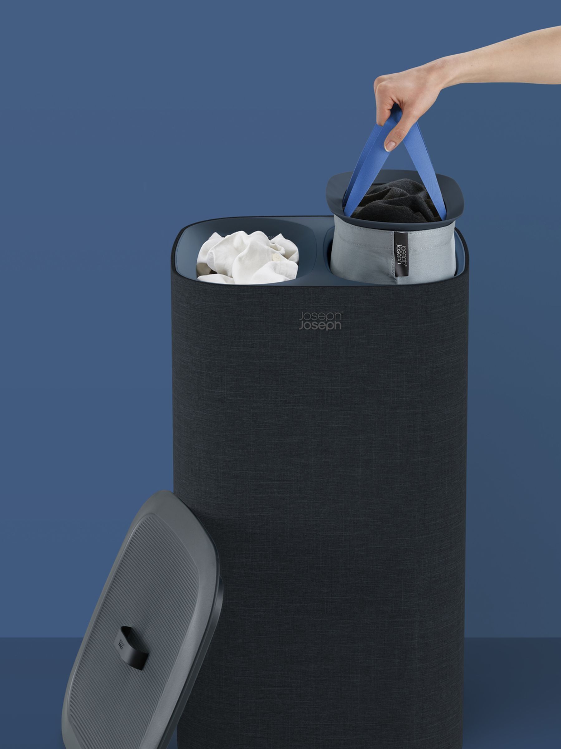 Joseph Joseph Black Tota 60 Litre Laundry Separation Basket