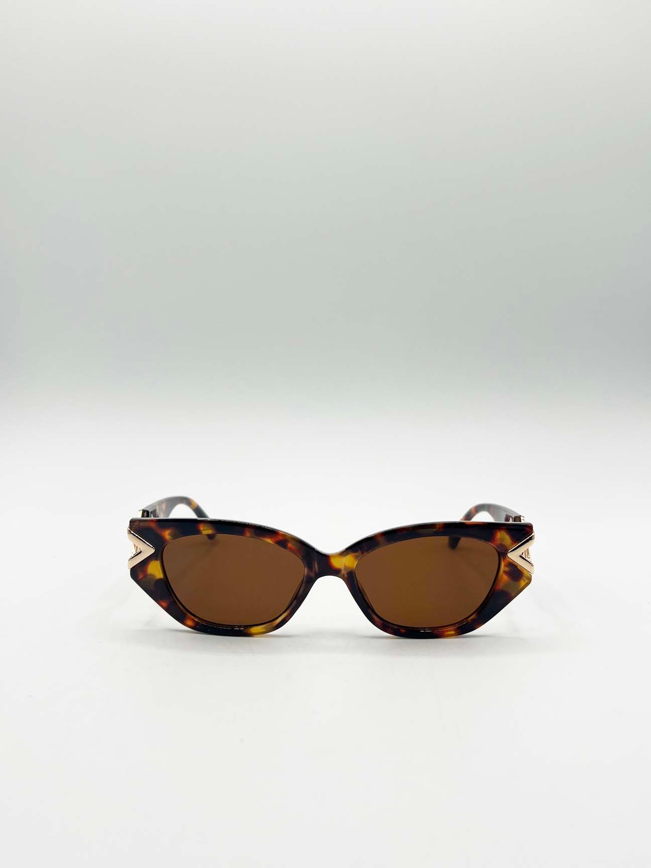 SVNX Cat-Eye Sunglasses with Side Detail