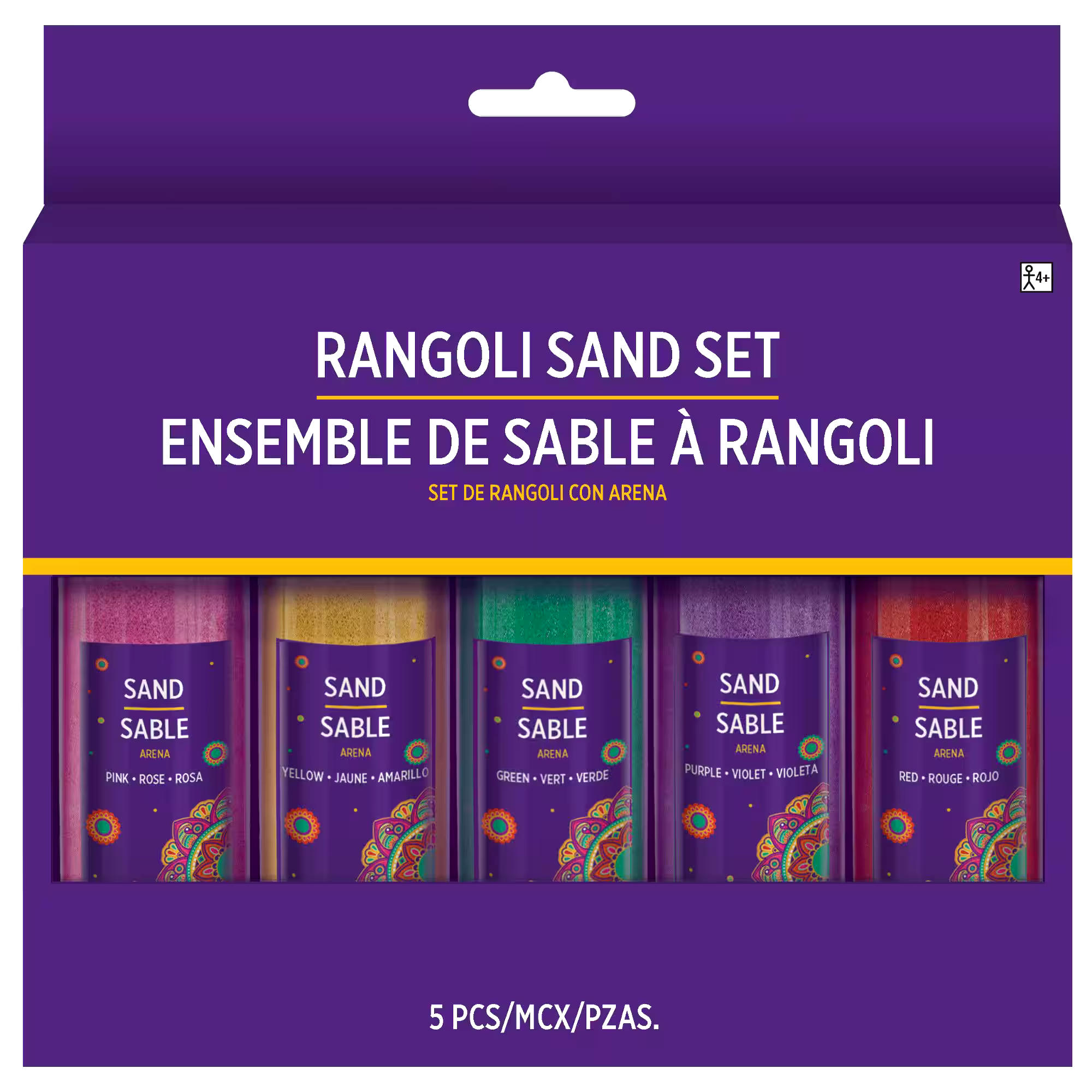 Amscan Diwali Rangoli Multi Colour Sand Set, Ages 4+