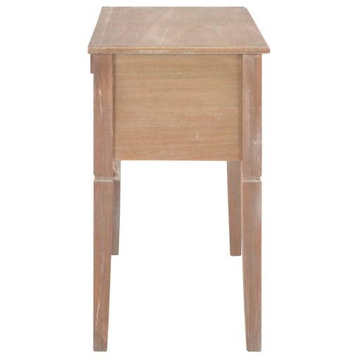 NNEVL Writing Desk Brown 109.5x45x77.5 cm Wood