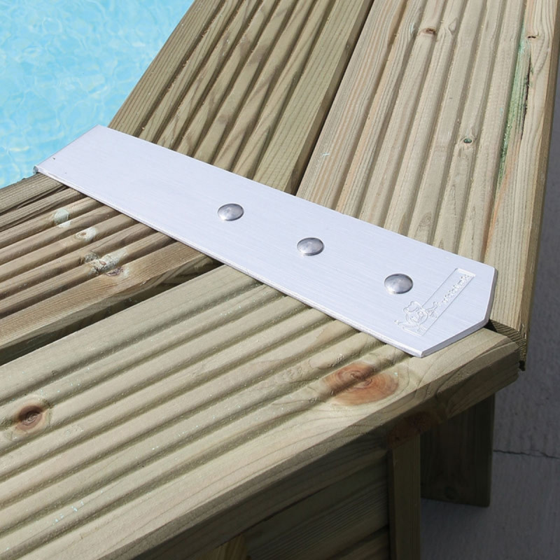 Set de finition pour margelles de piscine 135° 8 pièces UBBINK