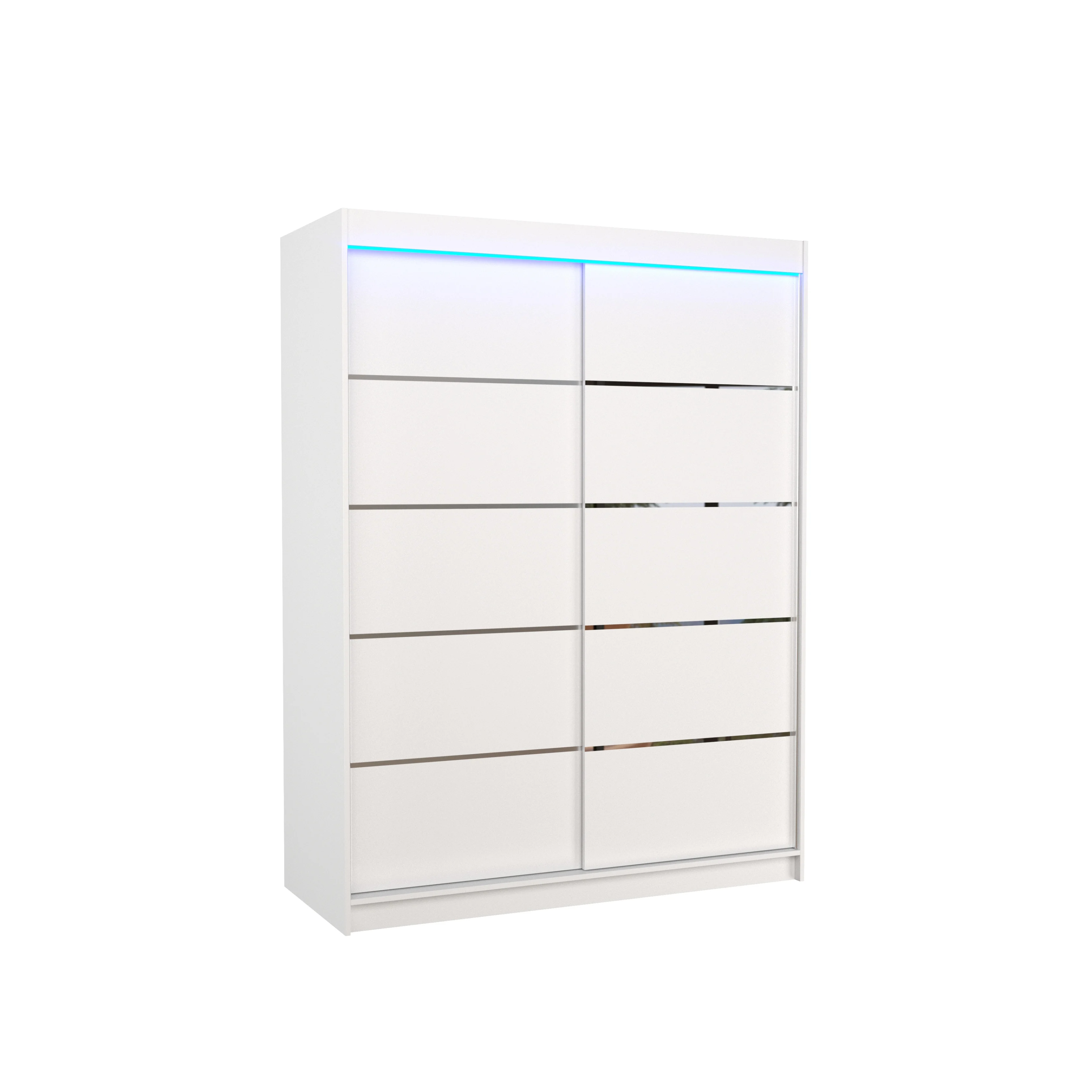 Szafa przesuwna z oświetleniem LED LUFT 150 White