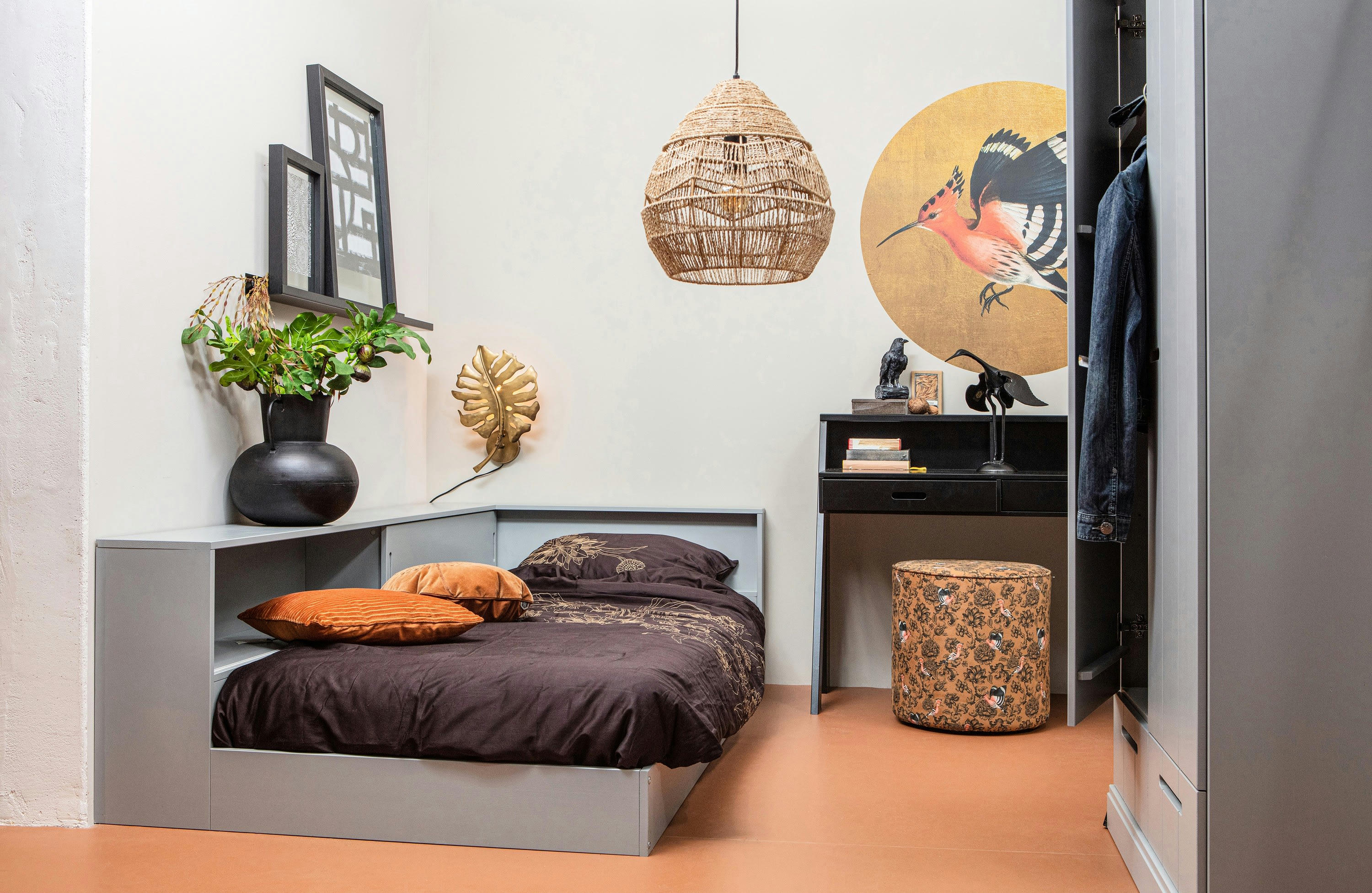 CONNECT - Bureau en bois noir