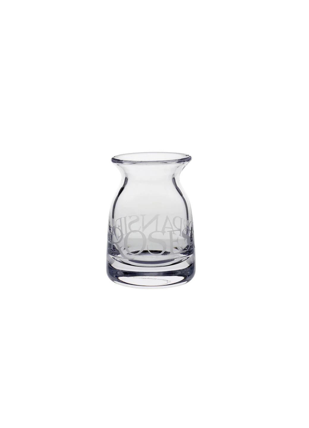 Black Toast Small Crystal Glass Vase