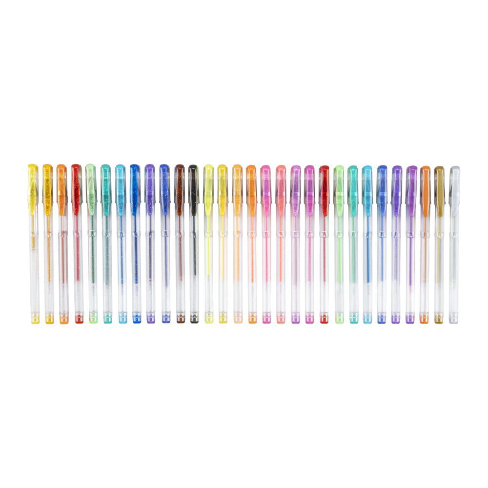 Stylo gel x30 palette multicolore L12cm