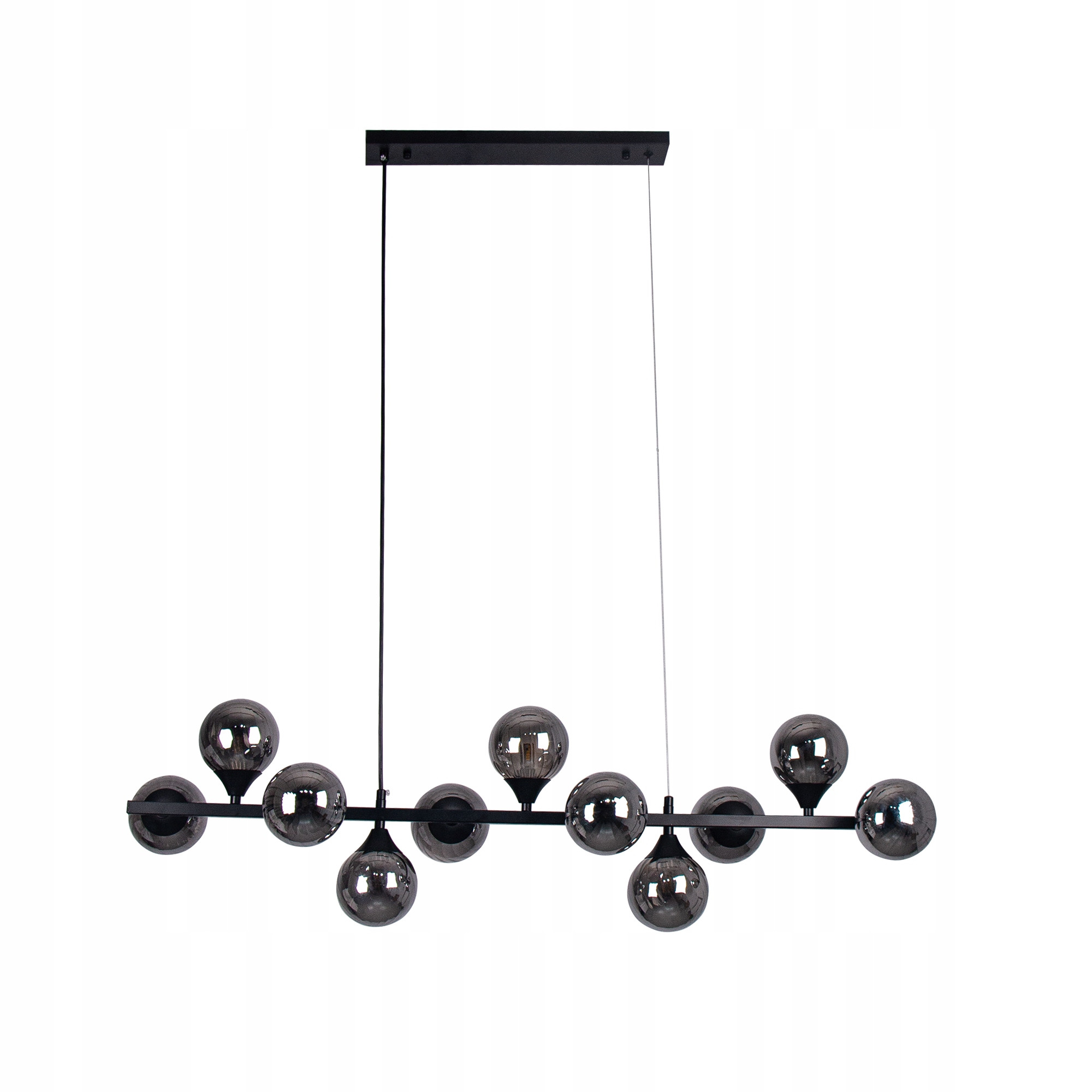Lampa Sufitowa Wisząca Żyrandol Do Salonu Jadalni Czarna
