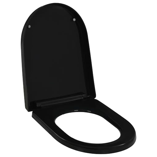 NNEVL Soft-close Toilet Seat with Quick-release Design Black