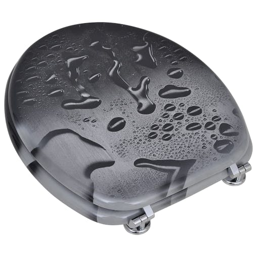 NNEVL Toilet Seats with Hard Close Lids MDF Water