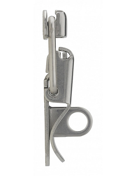 Fermeture à levier avec crochet cadenassable, inox, H.54mm, zingué - THIRARD