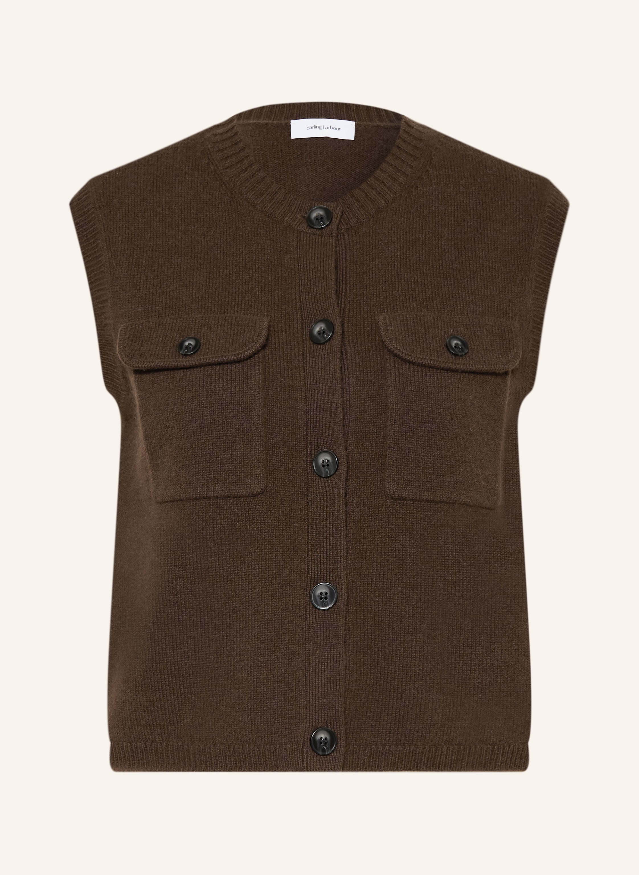 darling harbour Strickweste mit Cashmere