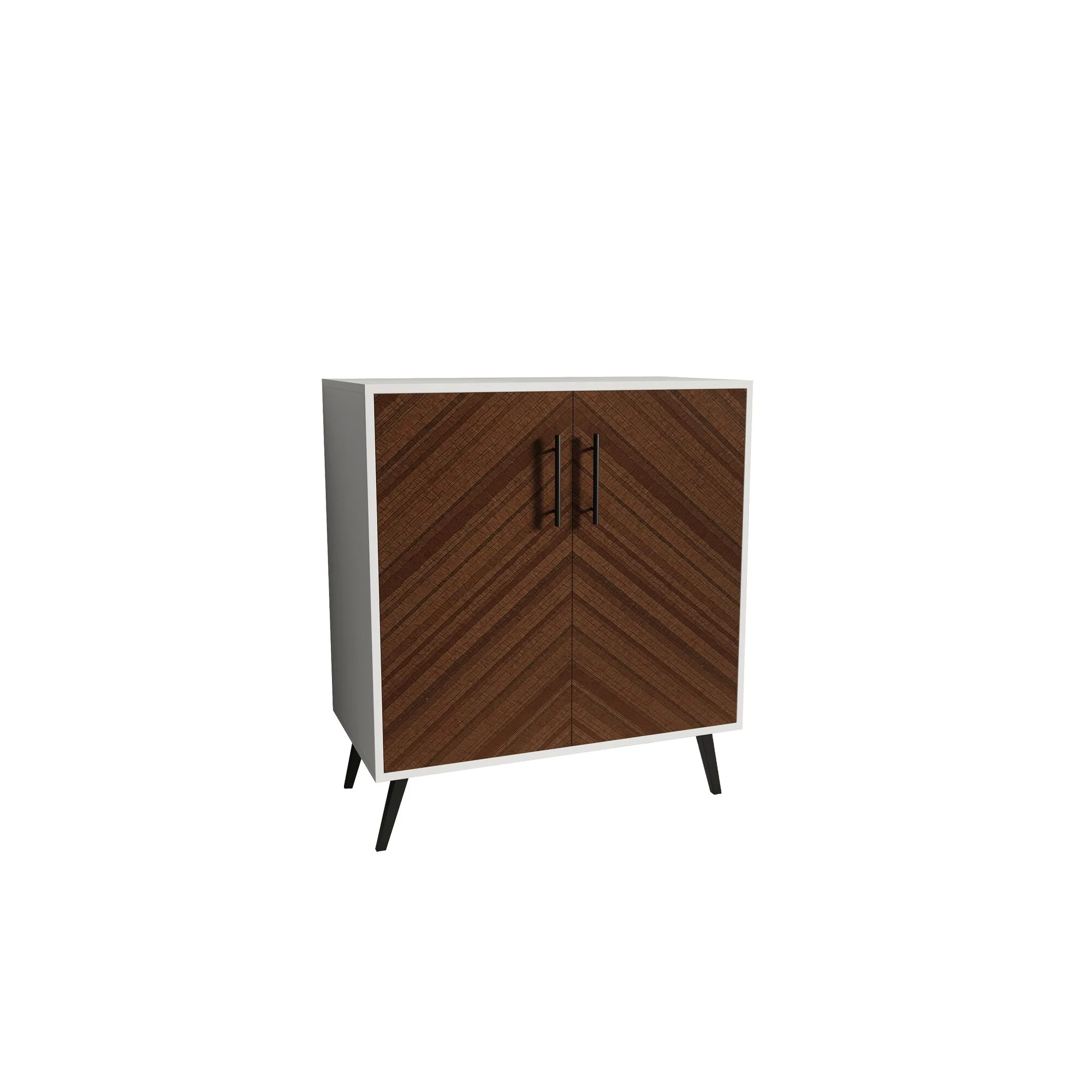 Modern Buffet Cabinet with Two Doors and Adjustable Shelves for Living Room, Bathroom, Entryway