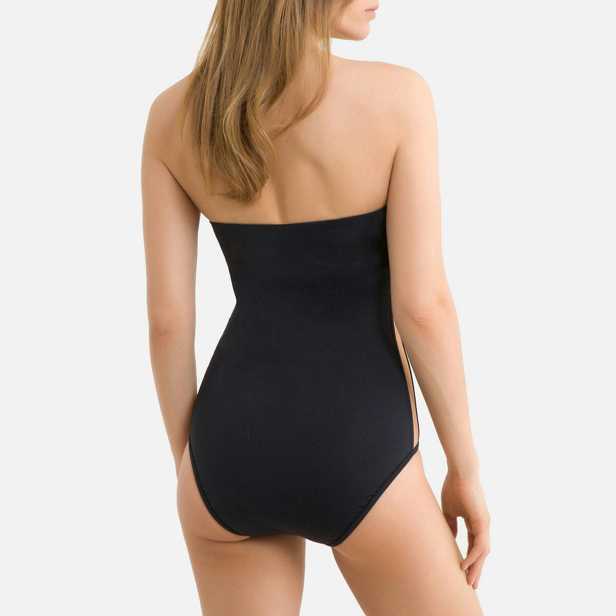 Maillot de bain 1 pièce bustier, polyamide recyclé