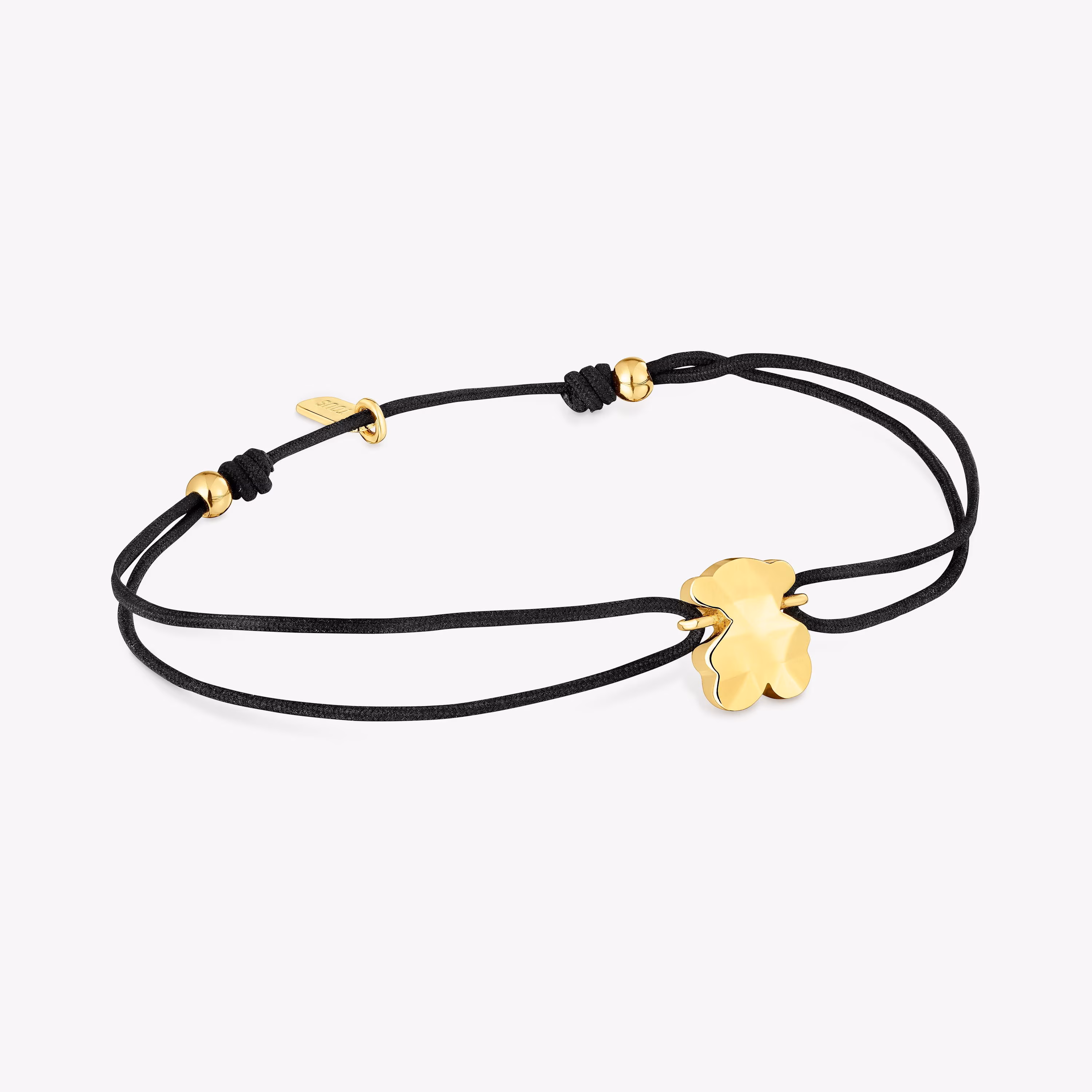 Pulsera bicolor de nylon motivo oso Icon Metal