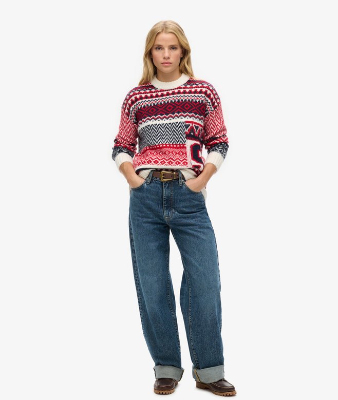 Mix Pattern Knit Jumper