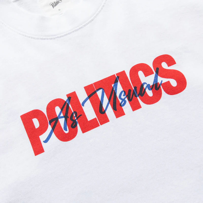 Politics Skeleton Tee - White