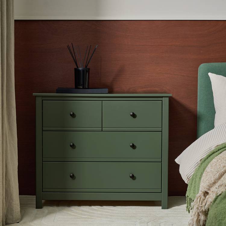 Habitat Brooklyn 4 Drawer Chest - Green