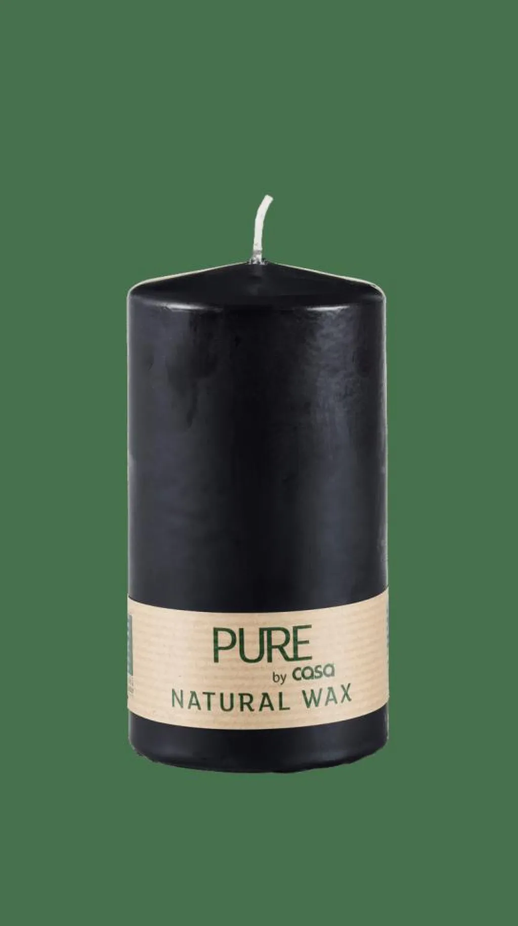 Bougies^CASA PURE Bougie Cylindrique Noir