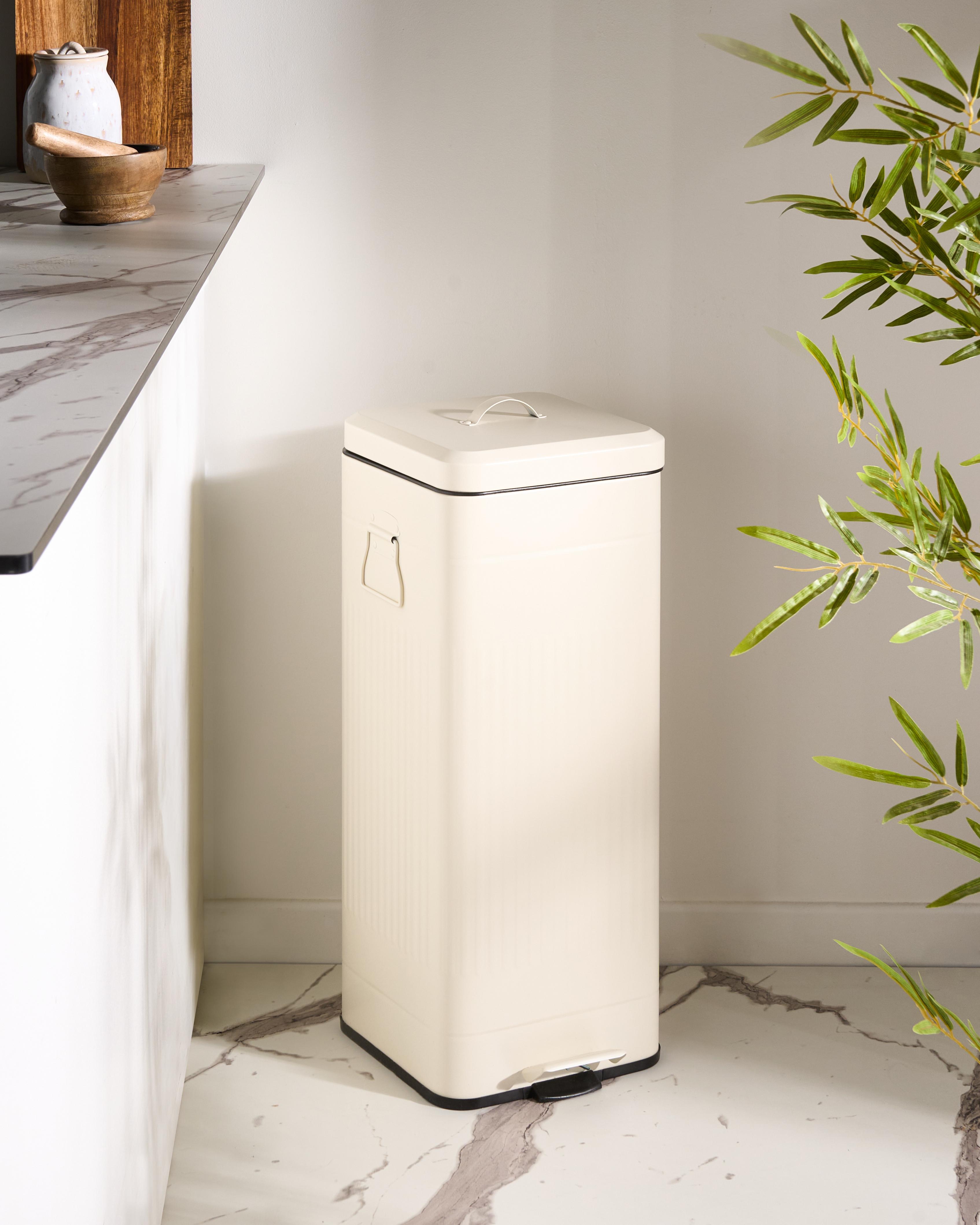 Pedal Waste Bin 30 L ECOCOMFORT Metal Beige