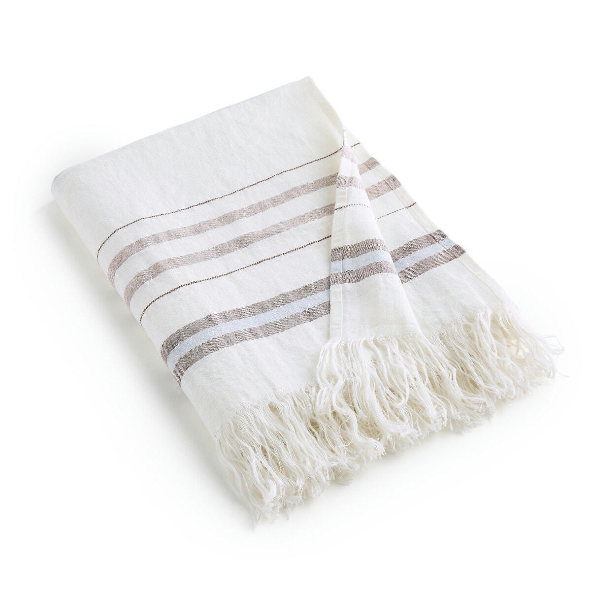 Plaid fouta lin rayé, Lagoa