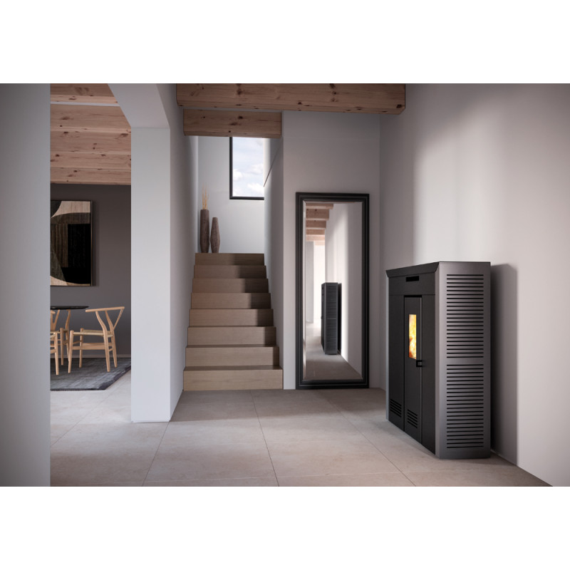 Poêle à pellets Daglan Slim gris 9 kW INVICTA