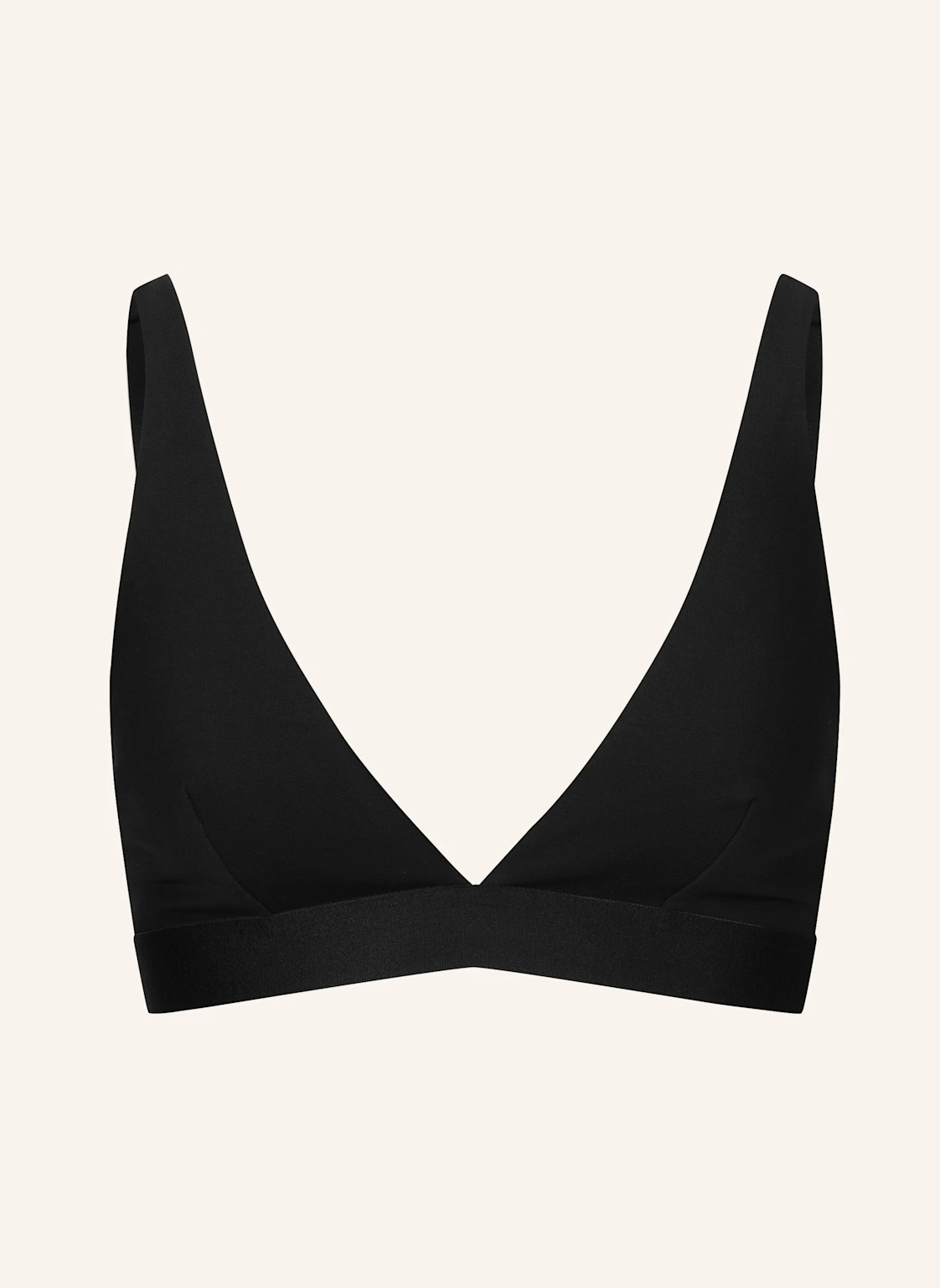 erlich textil Casual Cotton bügelloser Plunge BH mittlerer Halt mit Baumwolle - verstellbare Träger