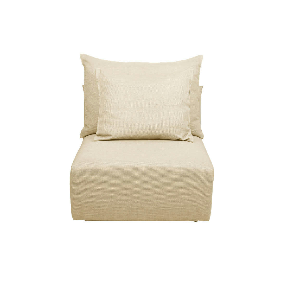 DUNE - Canapé 1 place crème en polyester