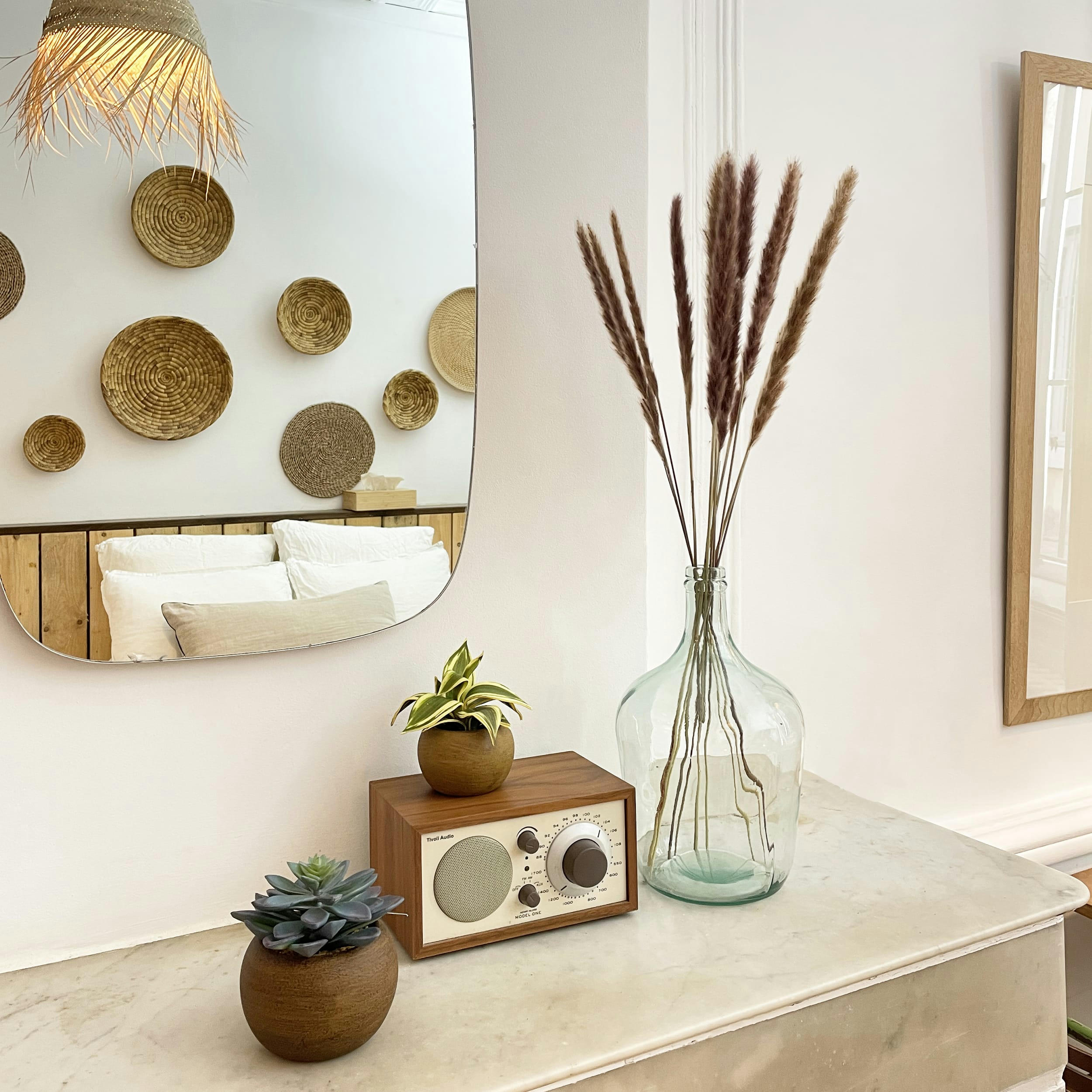 - Plumeaux plante pampa brun 70cm lot de 12