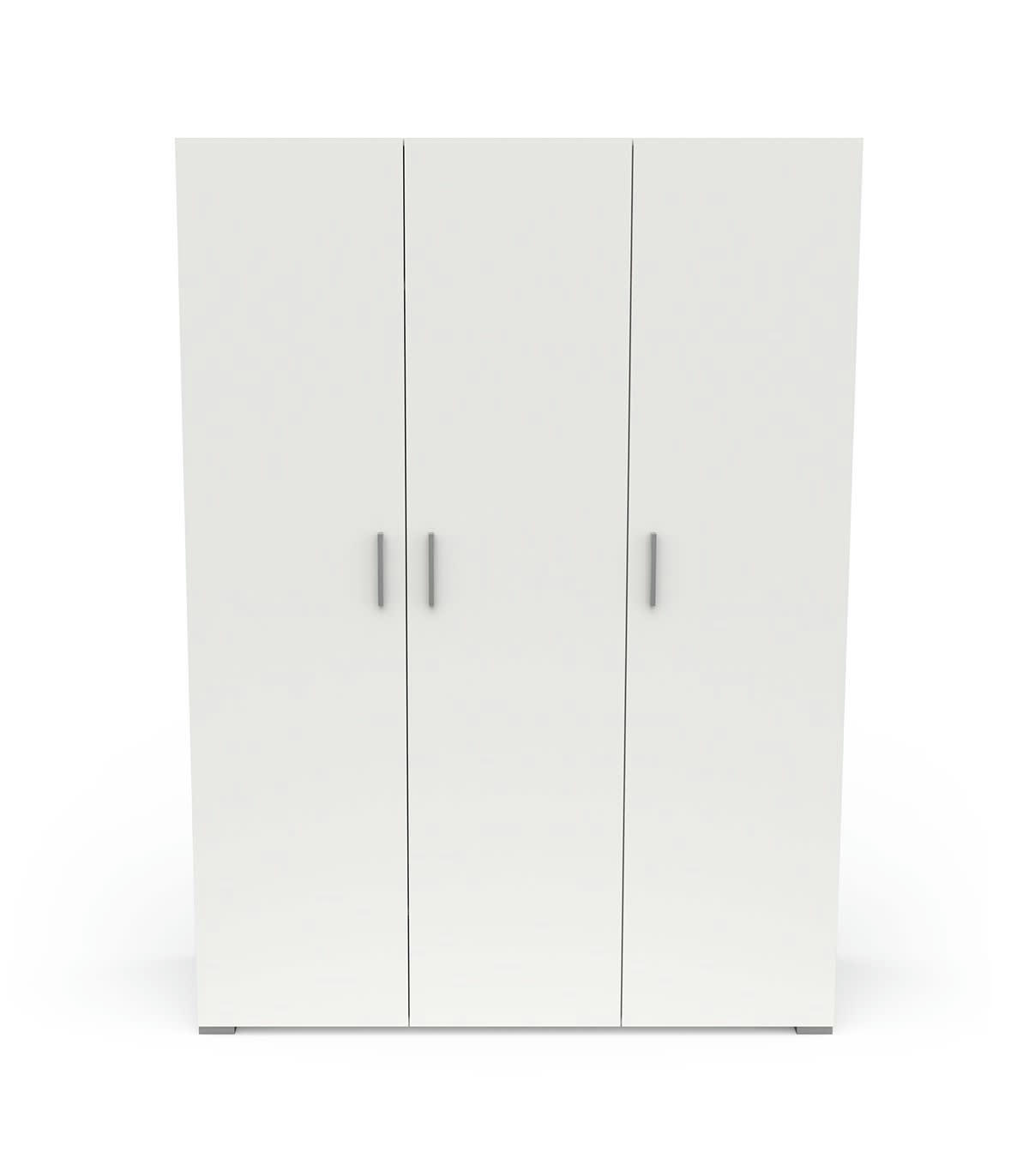 IZZY - Armoire 3 portes avec penderie - L135 x H186 cm