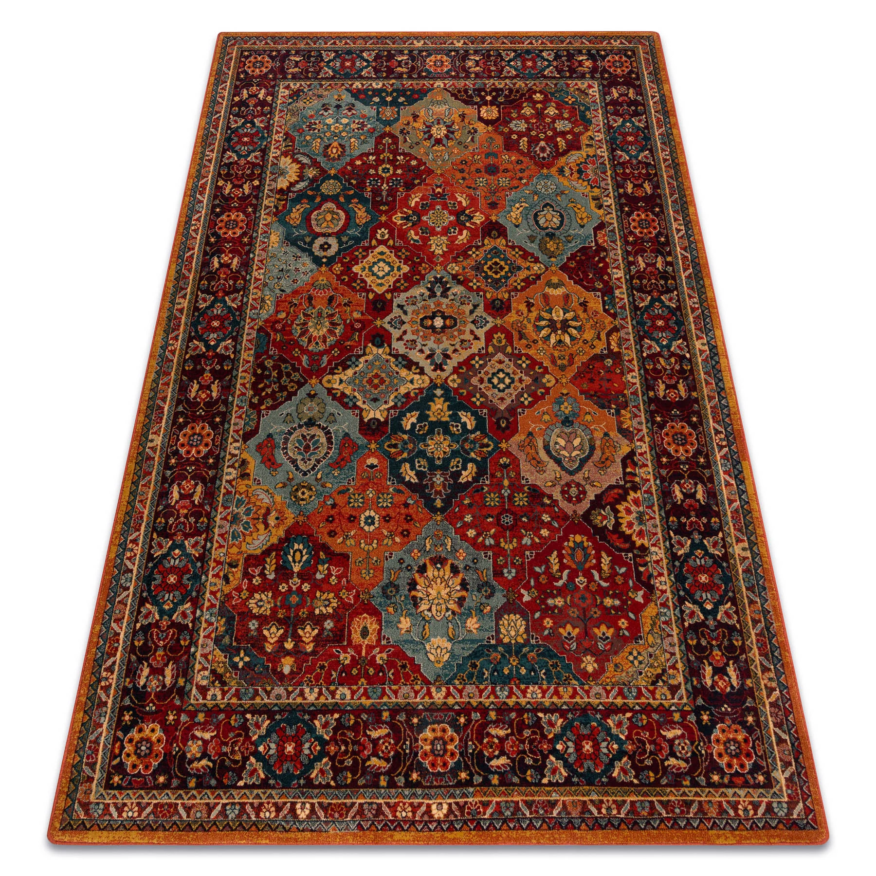 Dywan wełniany POLONIA Samari Ornament rubin 170x235 cm